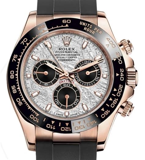 Rolex daytona with meteorite dial